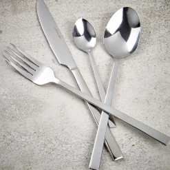 CASA Juegos|Lugano Cuberteria 16 Piezas Plateado