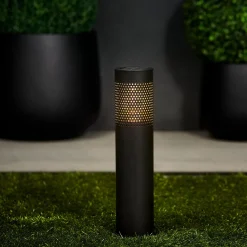 CASA Iluminación Exterior|Lux Lampara Solar Negro