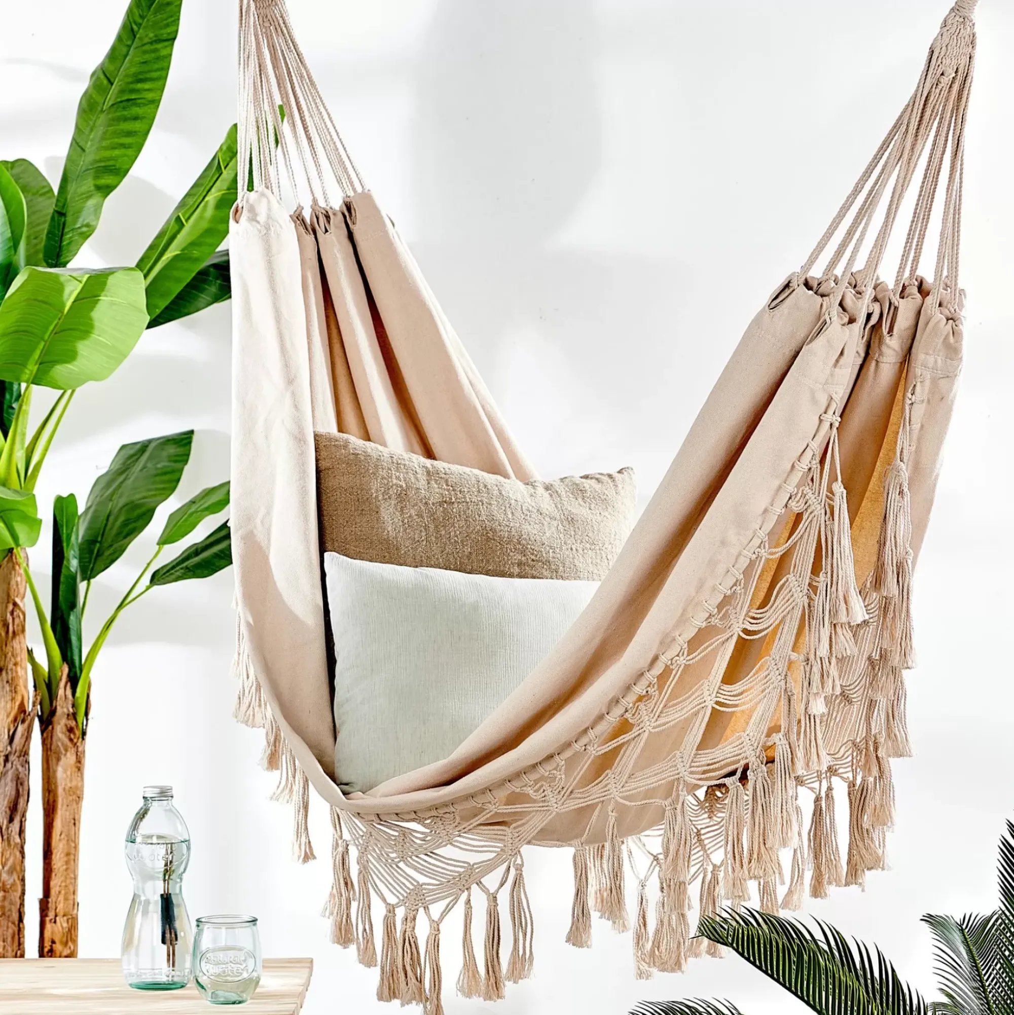 CASA Hamacas|Macrame Hamaca Blanco Blanco Apagado