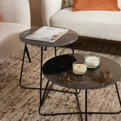 CASA Mesas Auxiliares|Marbo Mesa Auxiliar Negro