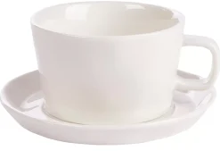 CASA Tazas|Marea Taza Y Plato Blanco