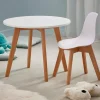 CASA Muebles Para Niños|Mathias Silla Para Ninos Blanco, Natural