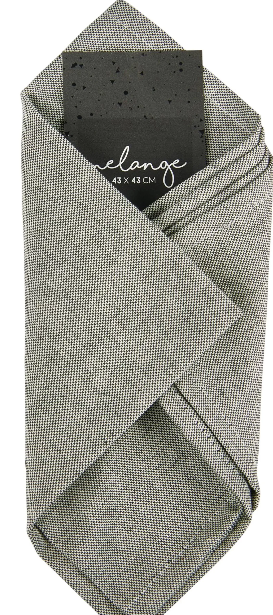 CASA Manteles|Melange Servilleta Negro
