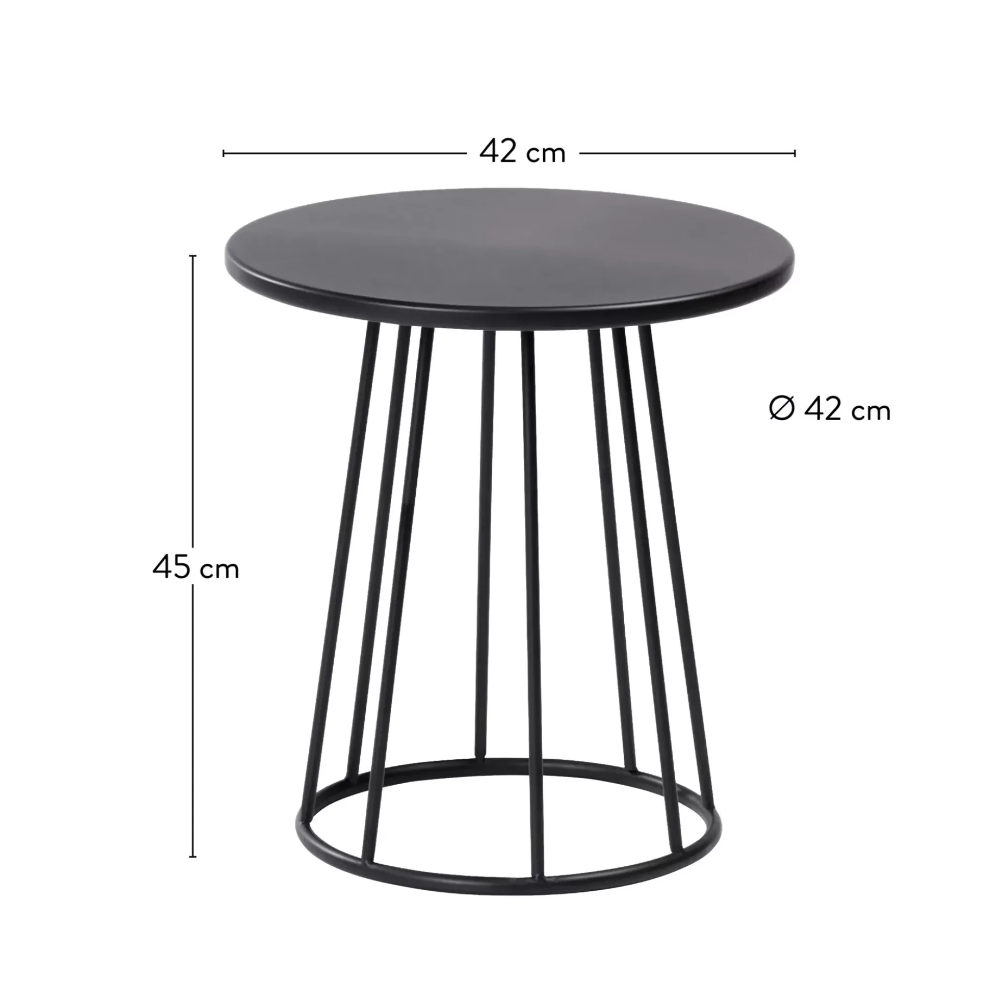 CASA Mesas Auxiliares|Miller Mesa Auxiliar Negro