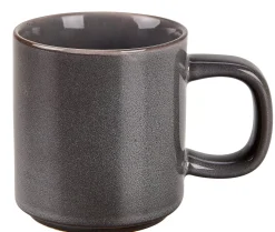 CASA Tacitas|Mineral Graphite Taza Con Asa Gris