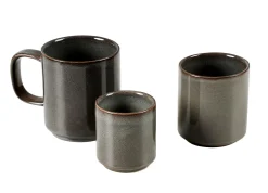 CASA Tacitas|Mineral Graphite Taza Sin Asa Gris