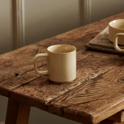 CASA Tacitas|Mineral Sand Taza Con Asa Beis