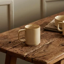 CASA Tacitas|Mineral Sand Taza Con Asa Beis