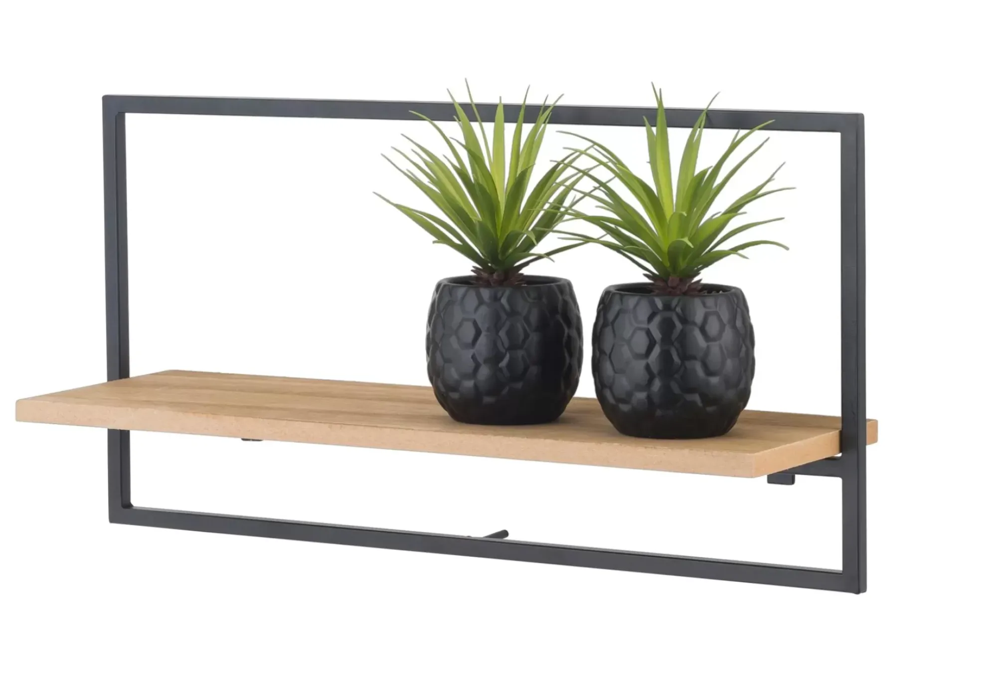 CASA Estanterías|Mix&Match Estanteria De Pared Negro, Natural