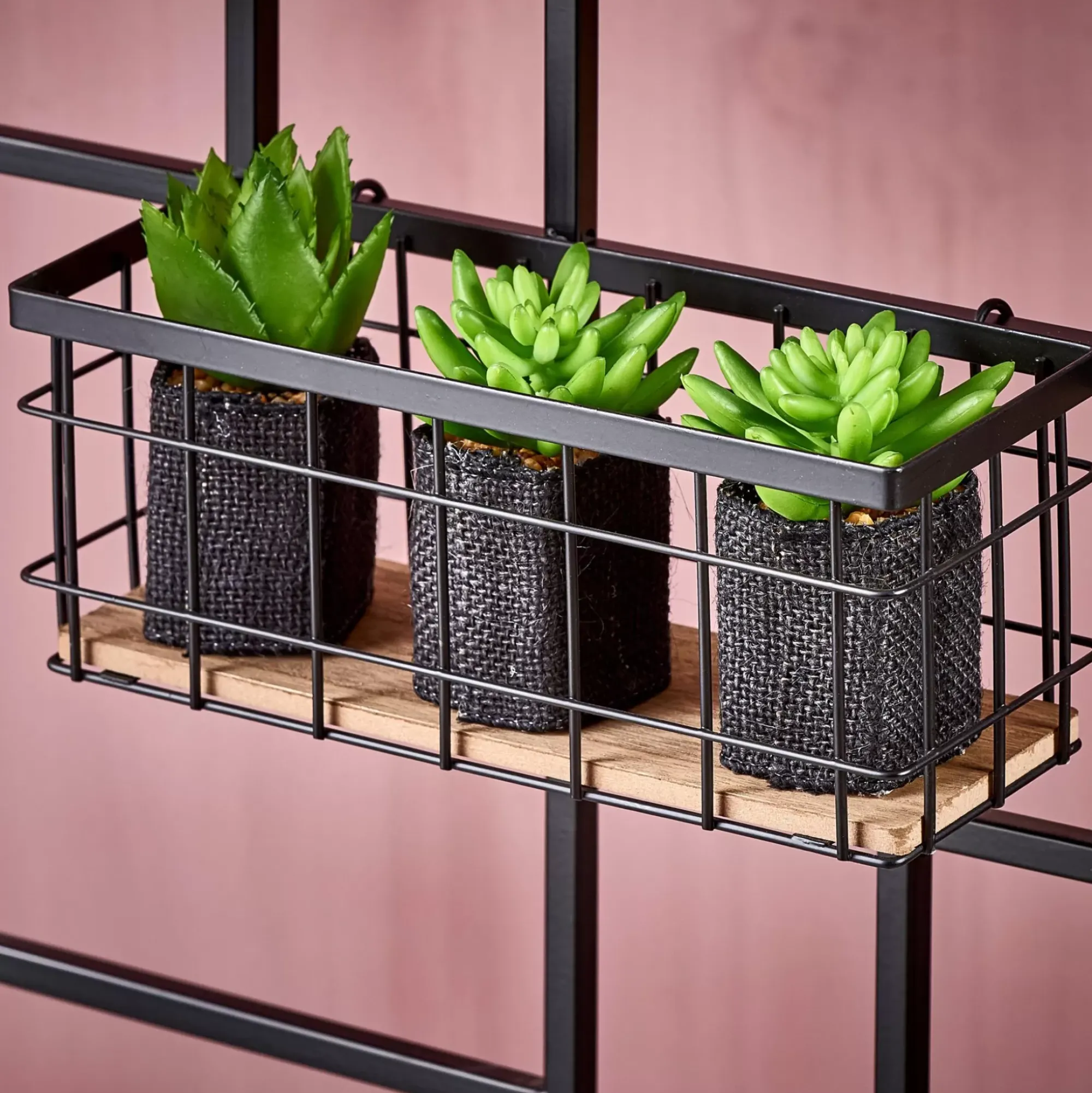 CASA Decoracion De Pared|Modular Cesta Negro