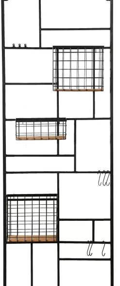 CASA Estanterías|Modular Estanteria De Pared Negro