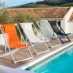 CASA Hamacas De Playa|Monterey Silla Plegable Blanco