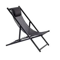 CASA Hamacas De Playa|Monterey Silla Plegable Negro