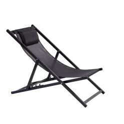 CASA Hamacas De Playa|Monterey Silla Plegable Negro