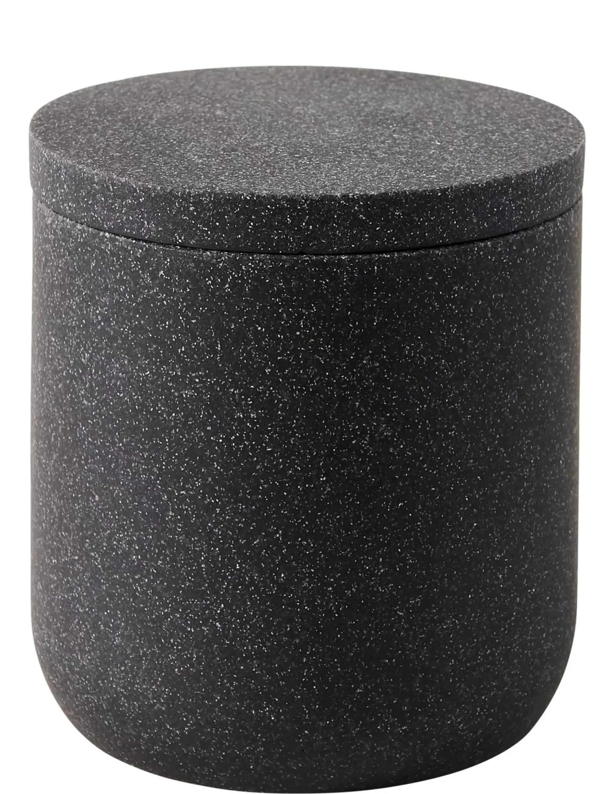 CASA Accesorios De Tocador|Moon Soporte De Algodones Con Tapa Gris Oscuro