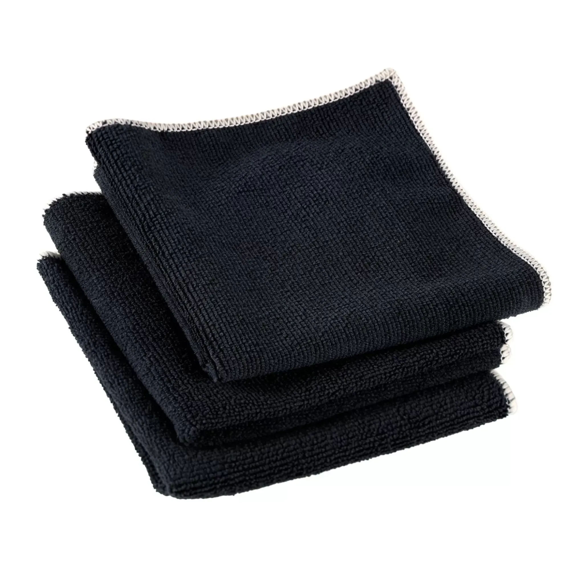 CASA Panos De Cocina|Multi Pano De Microfibra Juego De 3 Negro