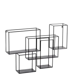 CASA Estanterías|Multo Estanteria Para Colgar Negro