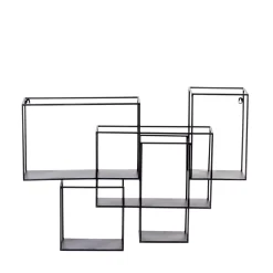 CASA Estanterías|Multo Estanteria Para Colgar Negro