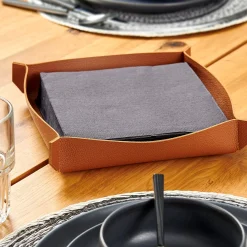 CASA Soportes De Servilletas|Nappa Servilletero Marron