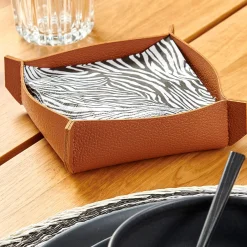 CASA Soportes De Servilletas|Nappa Servilletero Marron