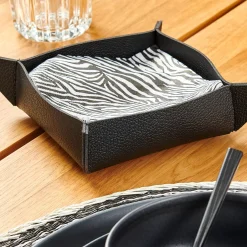 CASA Soportes De Servilletas|Nappa Servilletero Negro