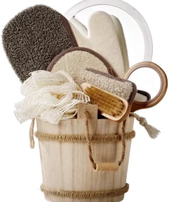 CASA Accesorios De Bañera|Natural Life Guantes Masaje Natural