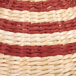 CASA Floreros|Nepal Florero Marron, Natural, Rojo Oscuro