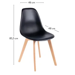 CASA Sillas De Comedor|New Mats Silla De Comedor Negro
