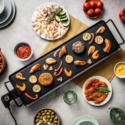 CASA Equipamiento De Cocina|New Plancha Plancha Para Asar Xxl Negro