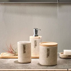 CASA Accesorios De Tocador|New Resin Dispensador De Jabon Natural