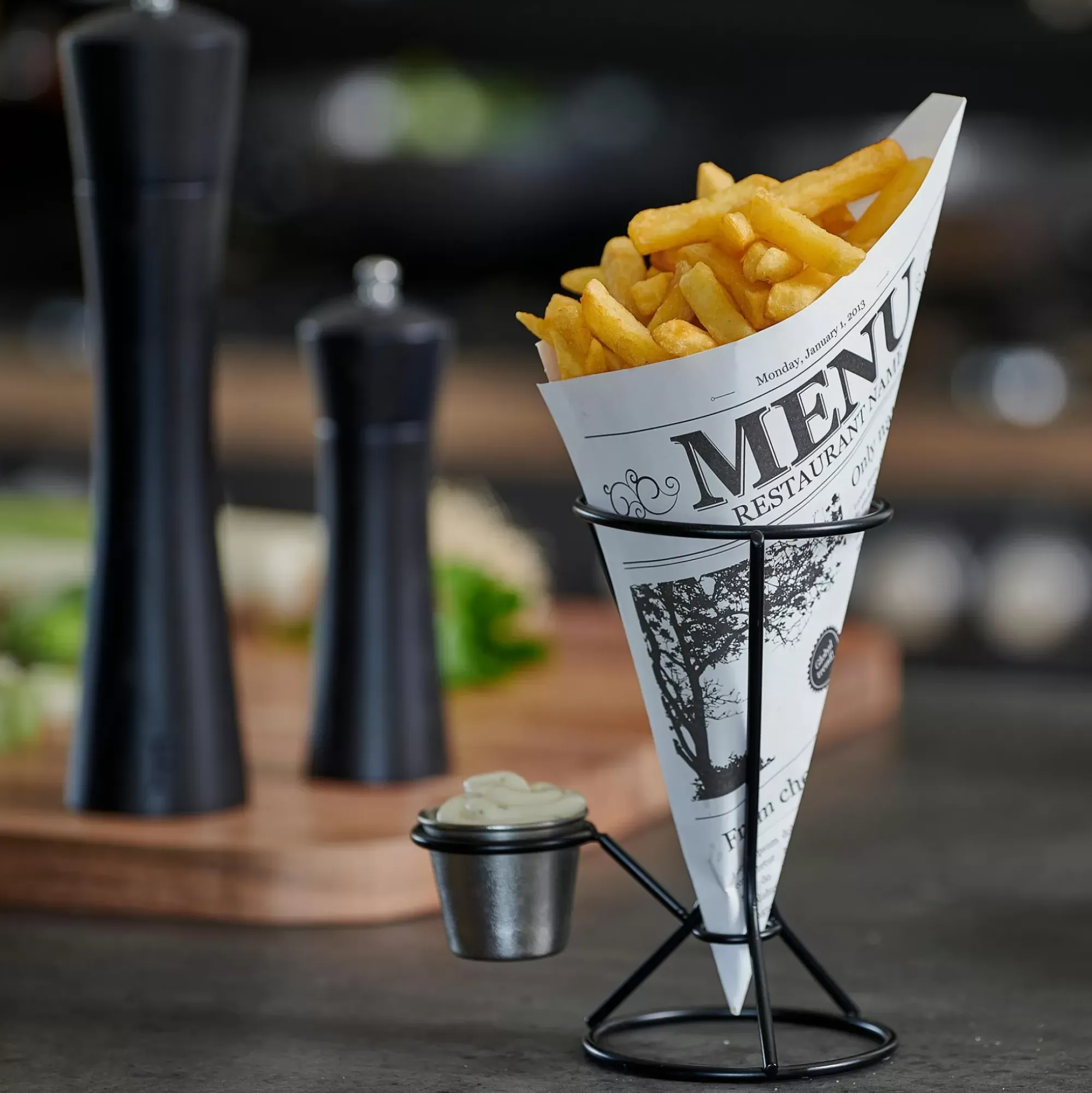 CASA Aperitivo Y Tapas|Njam Xl Soporte Recipient Salsa Negro, Plateado