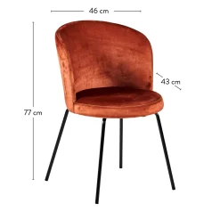 CASA Sillas De Comedor|Olivier Silla De Comedor Marron Marron