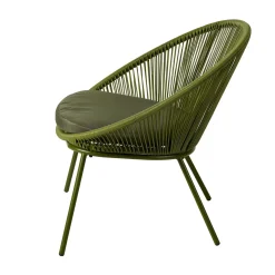 CASA Sillas Lounge|Papayo Silla Lounge Con Cojin Verde
