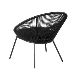 CASA Sillas Lounge|Papayo Silla Lounge Negro