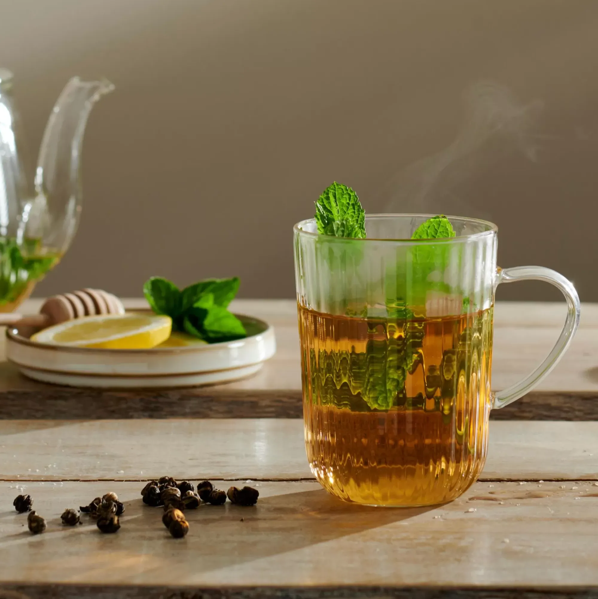 CASA Vasos Para Té|Pausa Vaso De Te Con Asa Transparente