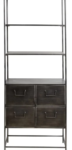 CASA Estanterías|Pharma Estanteria De Pared Con 4 Cajones Negro