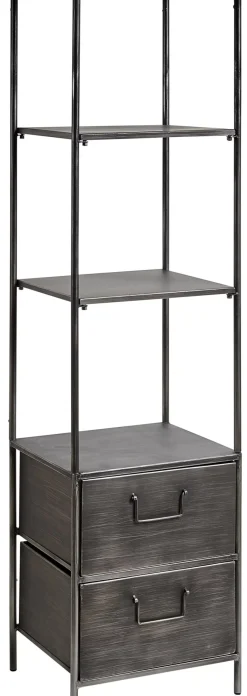 CASA Estanterías|Pharma Estanteria De Pared Con 2 Cajones Negro