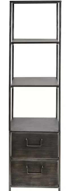 CASA Estanterías|Pharma Estanteria De Pared Con 2 Cajones Negro