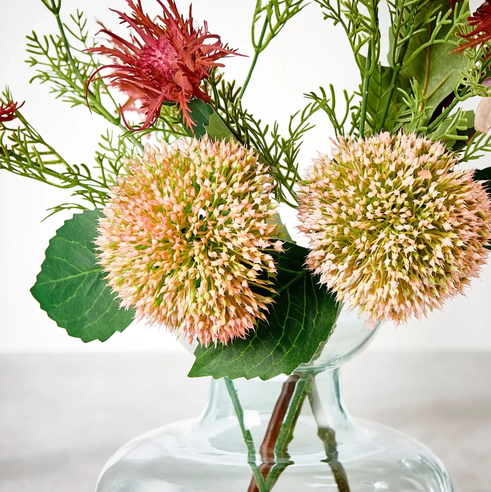 CASA Ramos Artificiales|Pink Flor Artificial Rosa