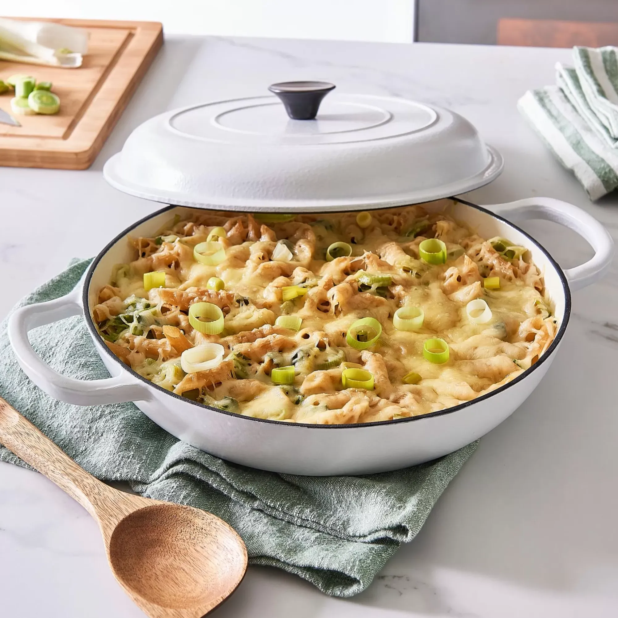 CASA Ollas|Pura Olla Hierro Fundido Blanco