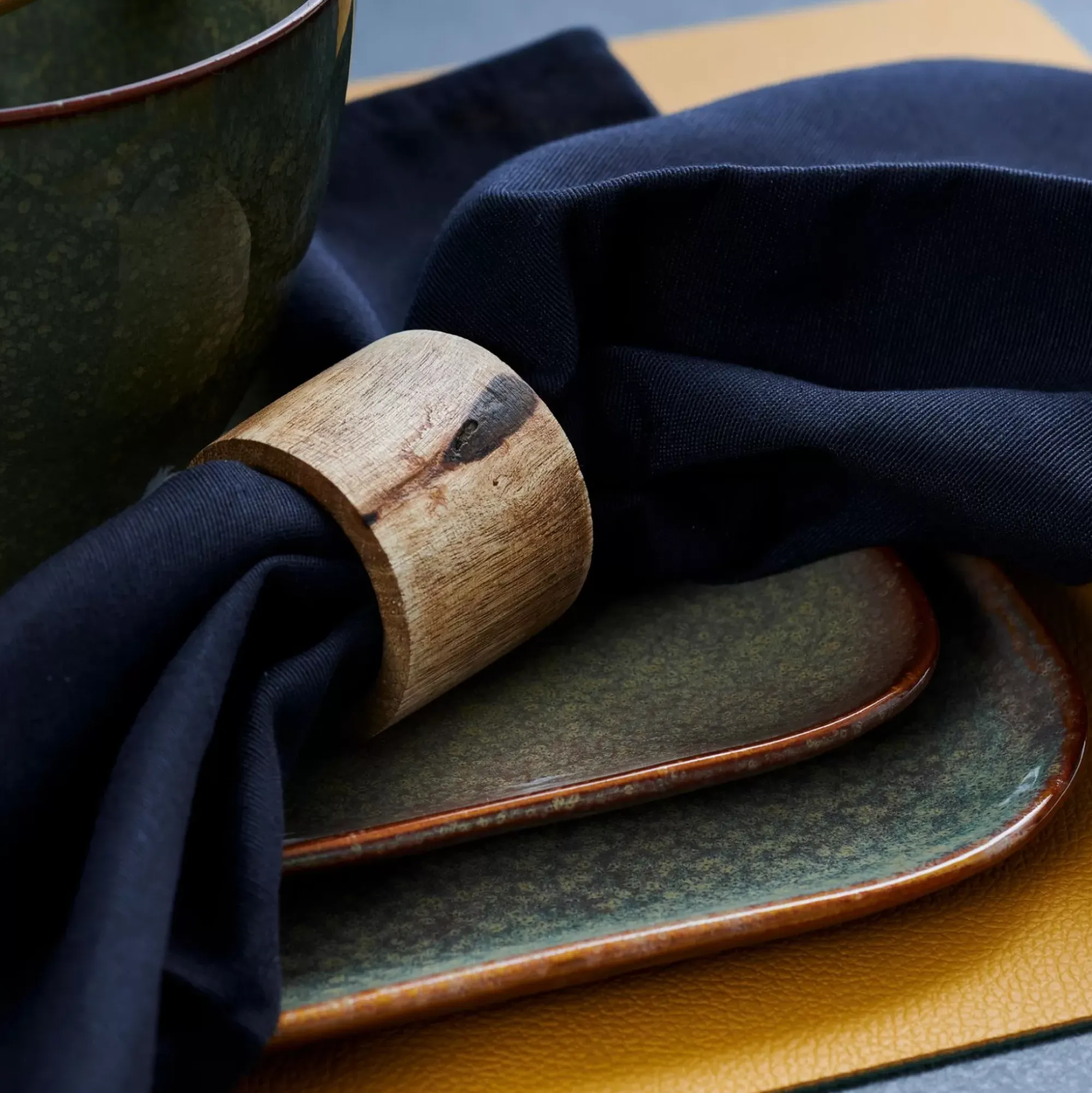 CASA Anillos Para Servilletas|Pure Luxury Anillo Servilleta Marron