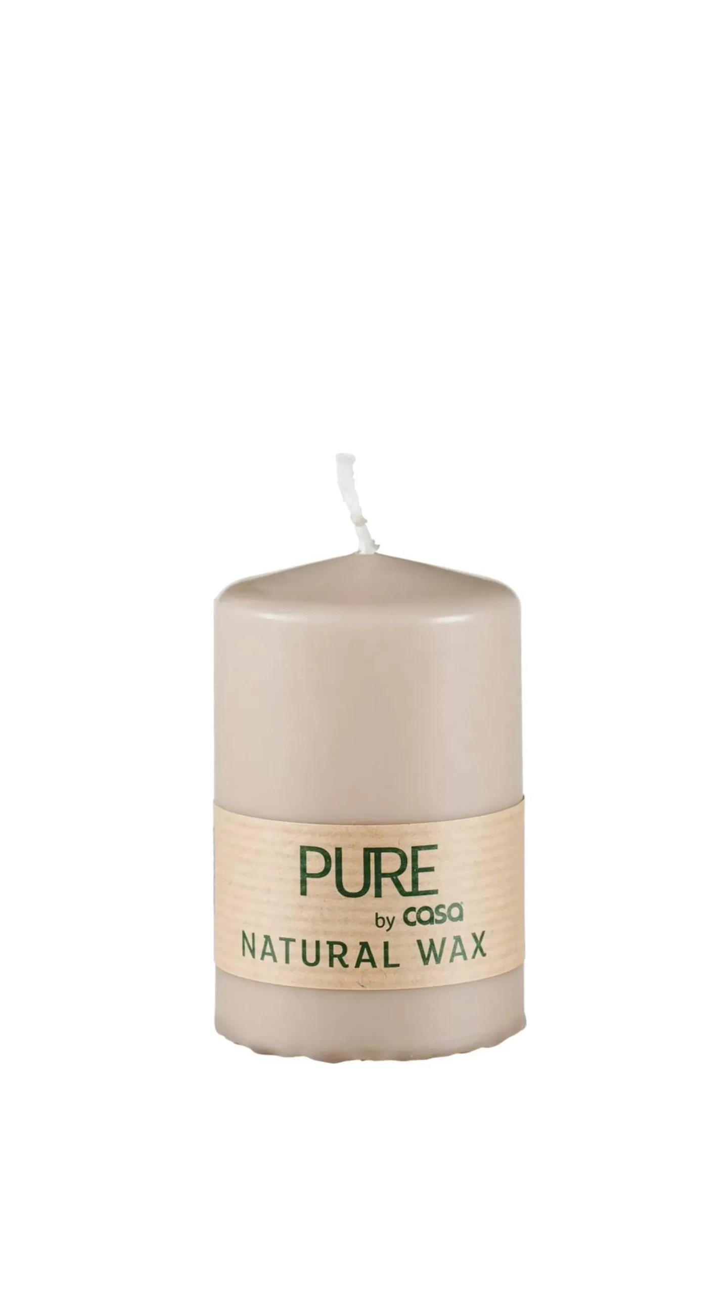 CASA Velas|Pure Vela Cilindrica Gris