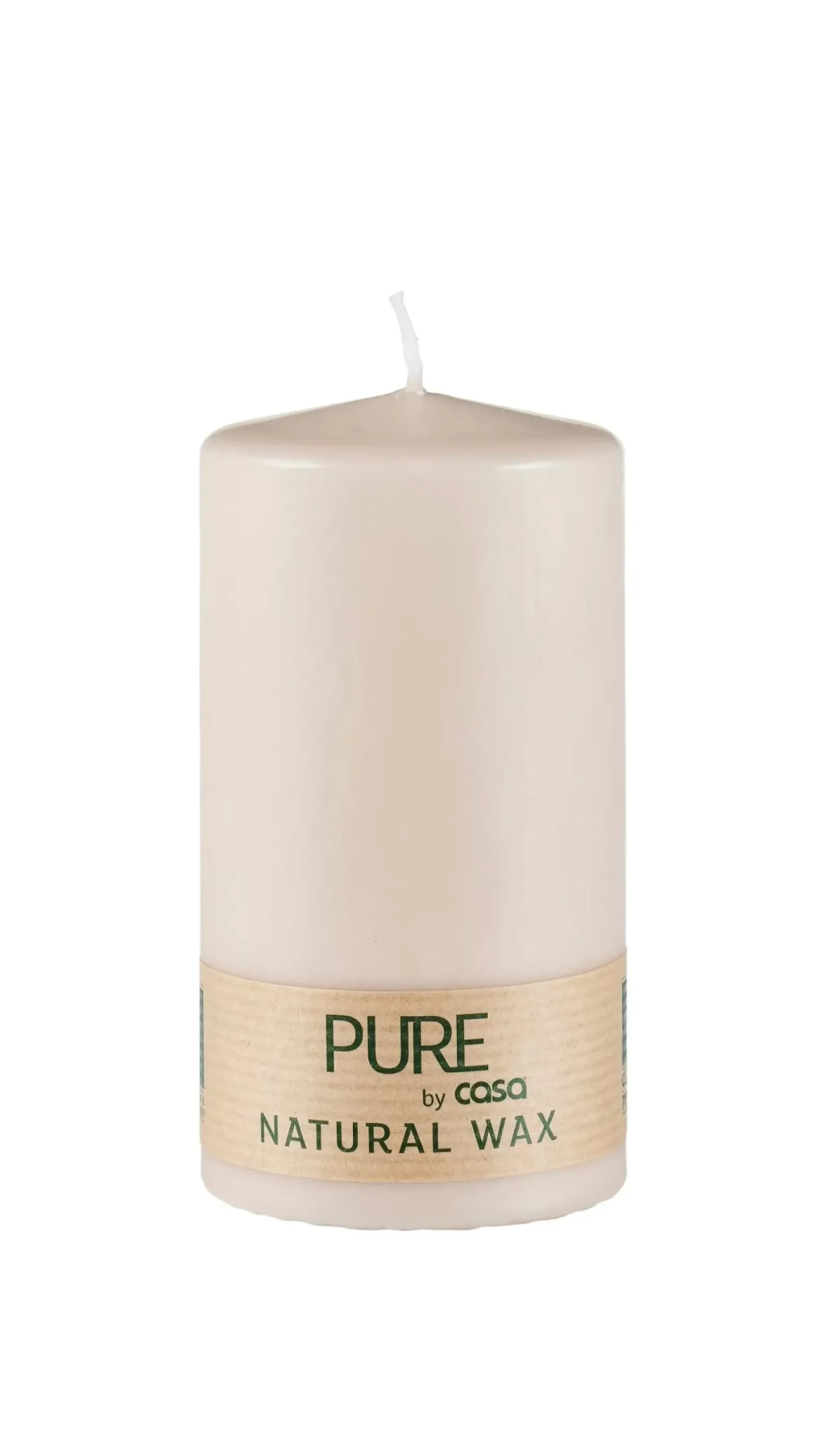 CASA Velas|Pure Vela Cilindrica Marron Claro