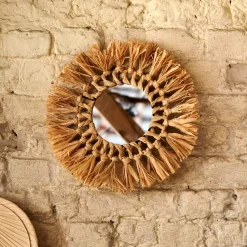 CASA Espejos|Raffia Espejo Natural