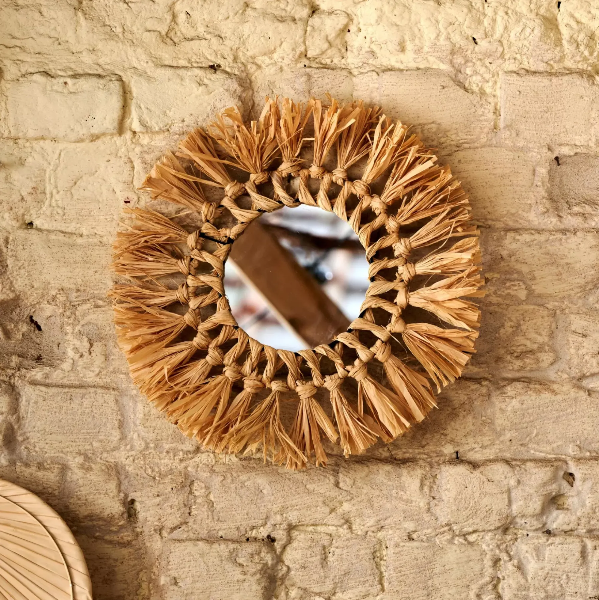 CASA Espejos|Raffia Espejo Natural
