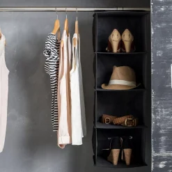 CASA Estantes|Rango Sistema Almacenaje 4Compartimentos Gris Oscuro