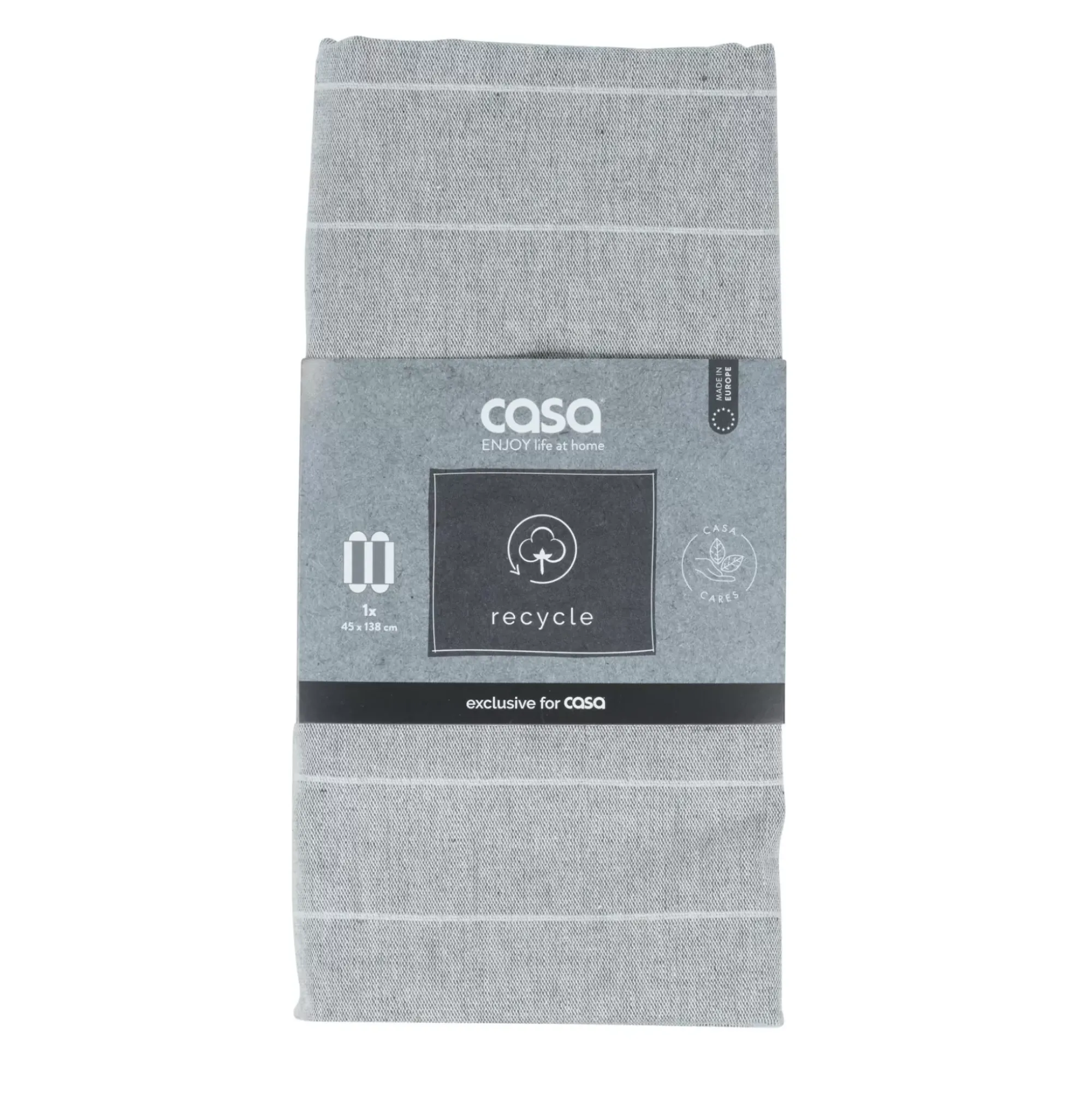 CASA Manteles|Recycle Camino De Mesa Gris