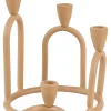 CASA Candelabros|Rings Candelabro Para 4 Velas Marron Claro