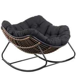 CASA Sillas Lounge|Rocko Mecedora Negro