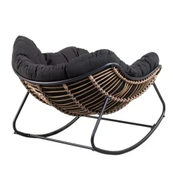 CASA Sillas Lounge|Rocko Mecedora Negro